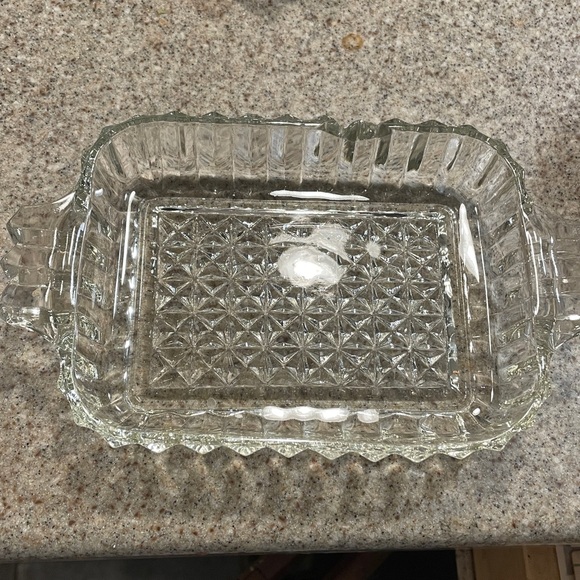 Other - FREE with purchase of glass of crystal item. Vintage Elegant Clear Glass Dish